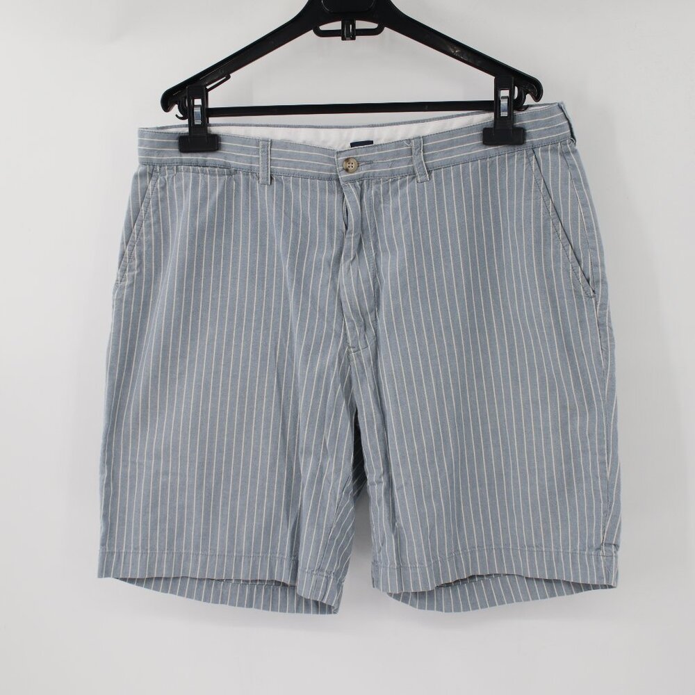 Polo by Ralph Lauren Gray Striped Men's Flat Front Shorts